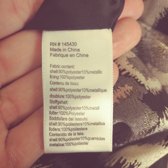 Anthropologie TABITHA Black Metallic Floral Dress - Picture 6 of 6